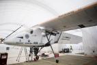 Solar-powered plane leaves Myanmar